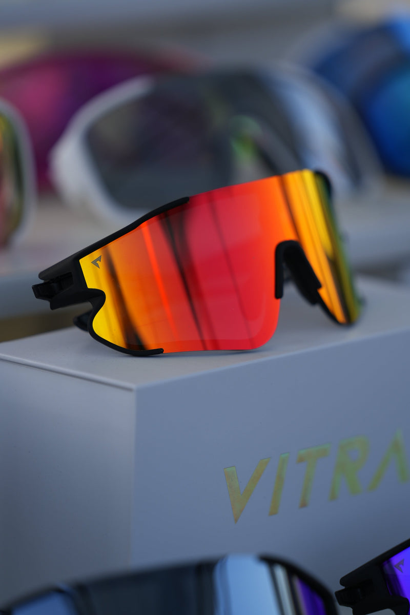 Sporty black red polarizado+clip óptico – Vitra Chile