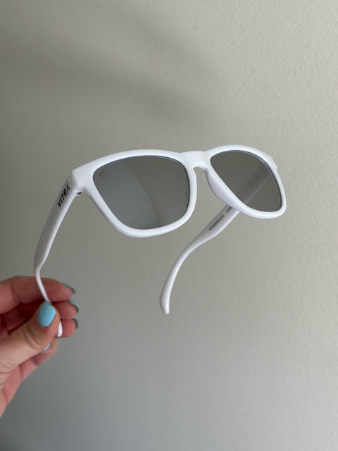 Wayfarer white/ mirror