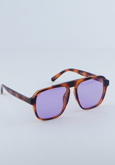 Royal tortoise amethyst polarised