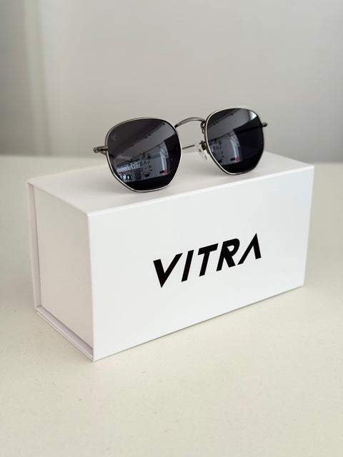 Iconic gun metal smoke polarised