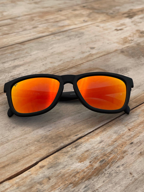 Wayfarer rubber black/red