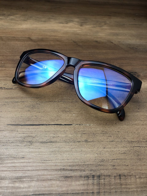 Wayfarer shiny tortoise anti blue light