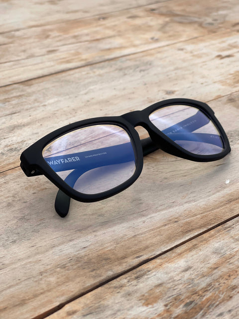 Wayfarer rubber black anti blue light