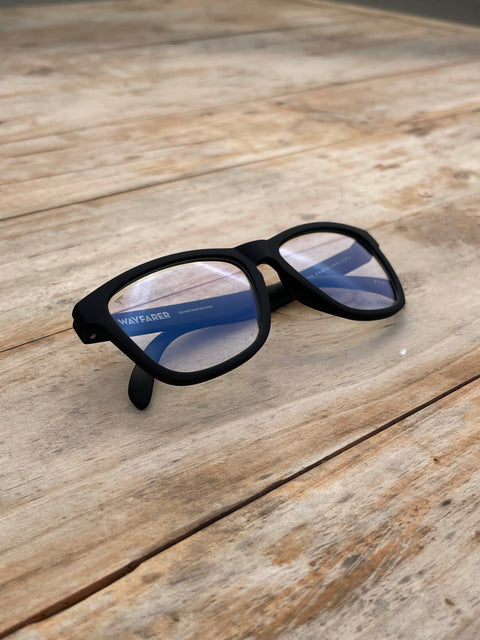 Wayfarer rubber black anti blue light