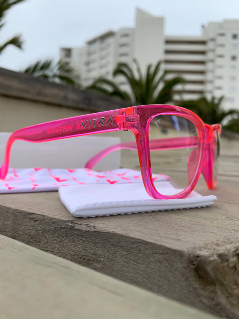 Wayfarer neon pink  anti blue light